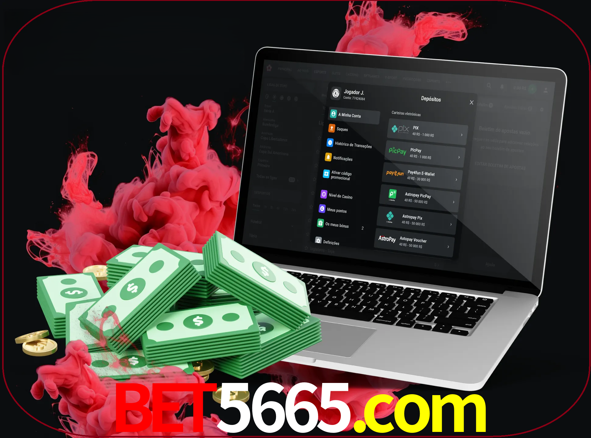 Para efetuar um depósito na sua conta bet5665, basta escolher o método de depósito e especificar o montante.