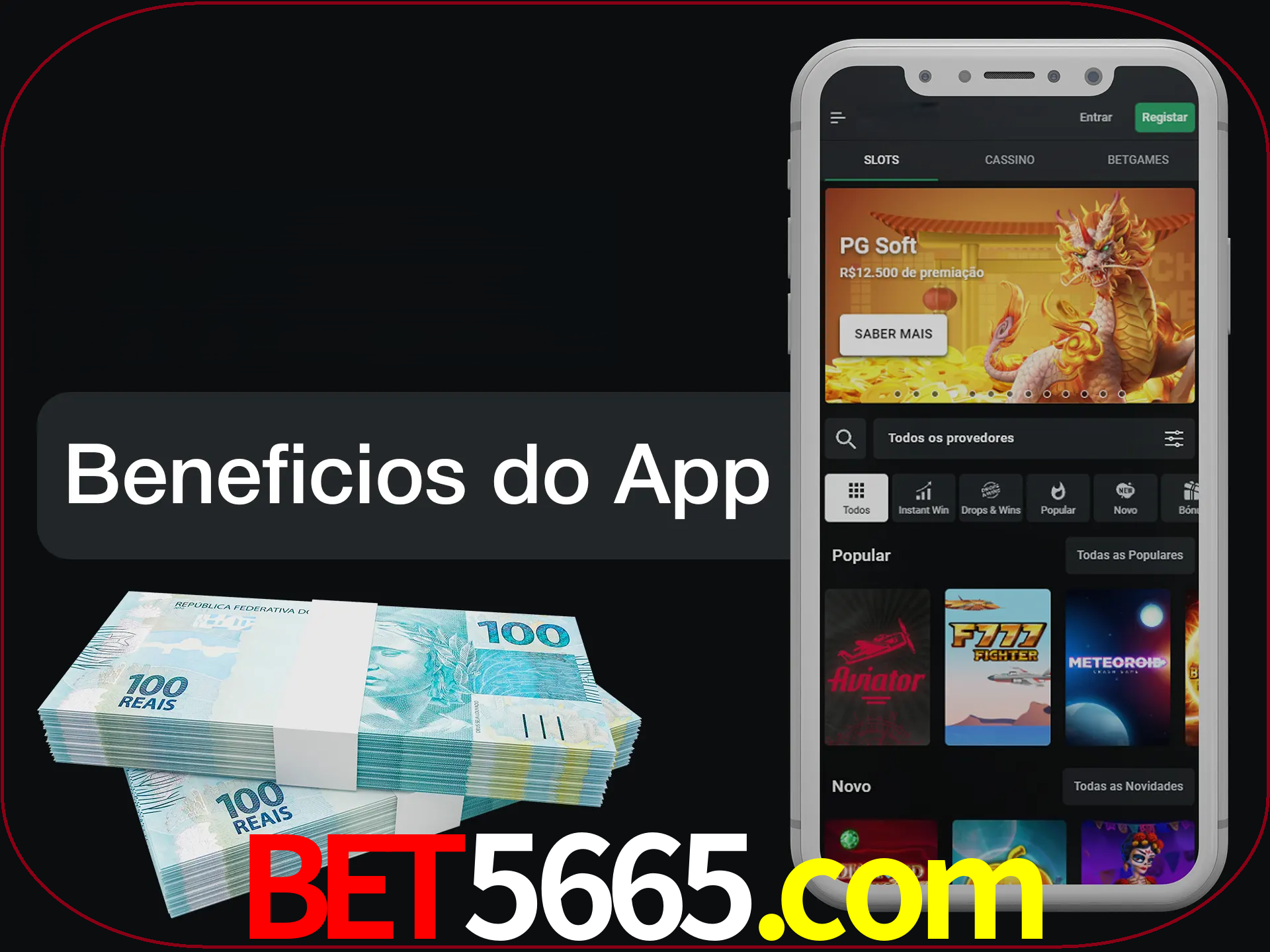 Obtenha todos os benefícios usando o aplicativo.